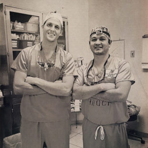 Lentz Plastic Surgery team in scrubs, ready for mission work in Honduras.
